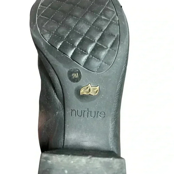 Nurture 9M Preslea Black Open Toed Sandal Slides Slip Ons - Picture 11 of 13